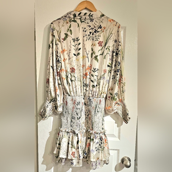 Floral Silk Dress - Picture 4 of 4